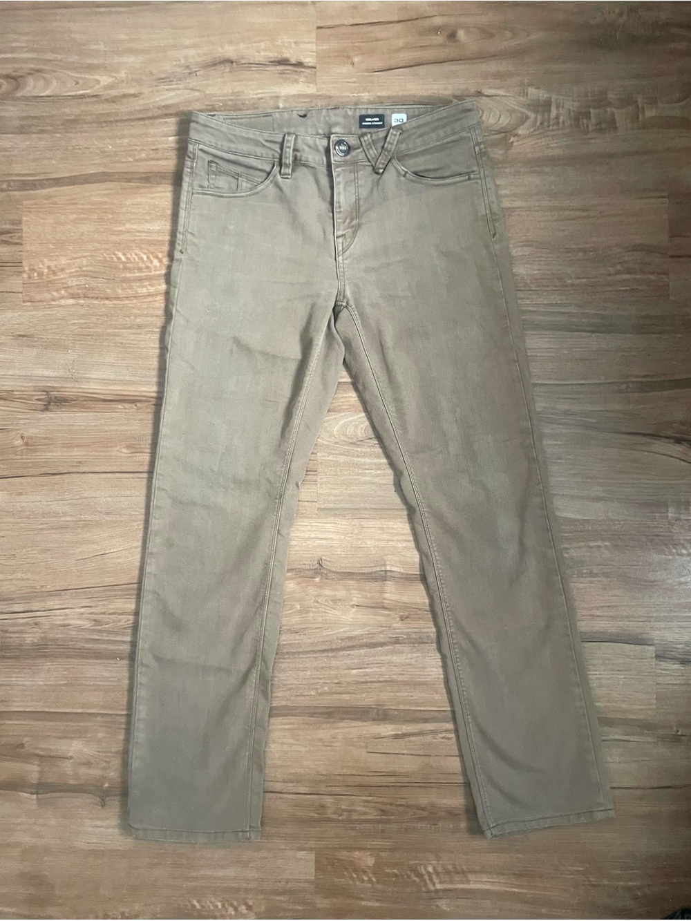 Volcom Men's Straight Jeans Light Brown
